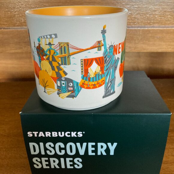 Brand New Starbucks Discovery New York City Coffee Mug Big Apple Taxi Subway - Picture 2 of 7